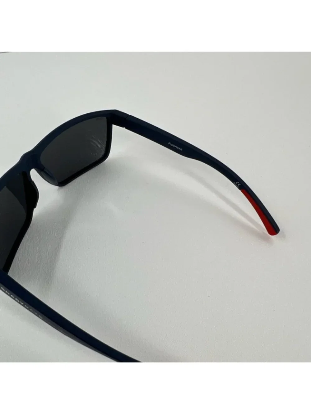 Shady Rays Cayman CM 8 Polarized Sunglasses Mens Matte Navy D-Frame Liberty Blue
